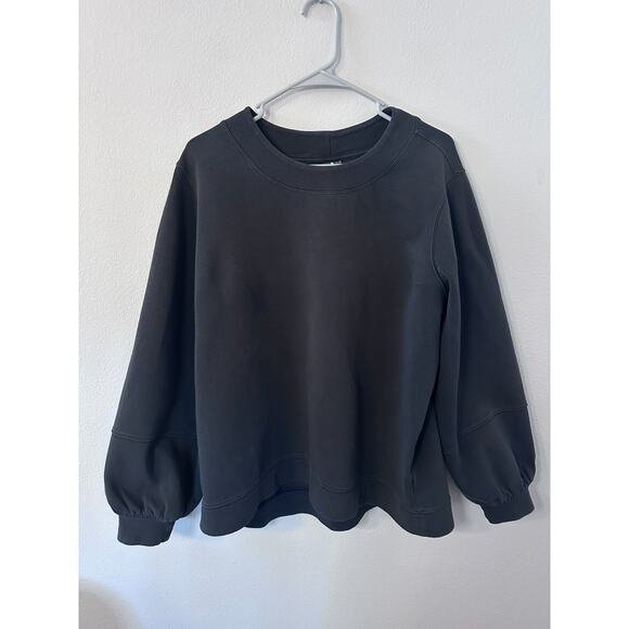 CALIA by Carrie Underwood Tops - Calia by Carrie Underwood black sweatshirt crew neck balloon sleeves size XL